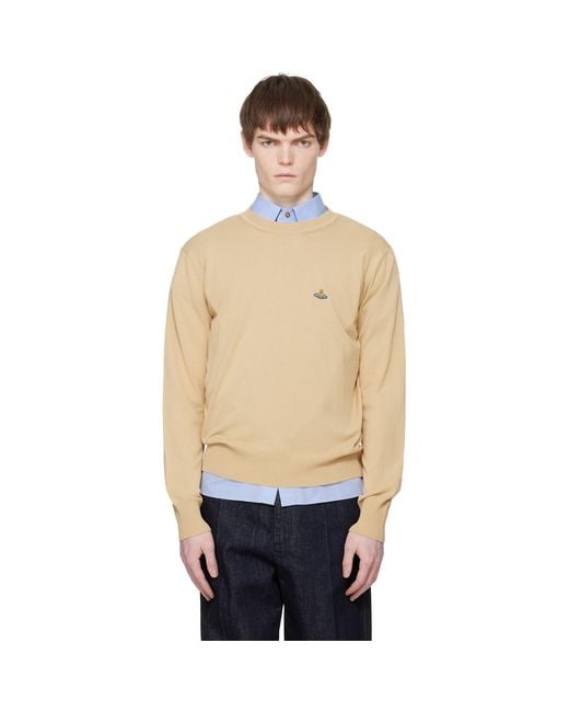 Vivienne Westwood Blue Alex Round Neck Sweater for men