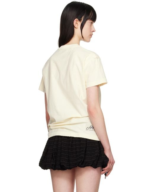 ANDERSSON BELL Black Off- Heart Message T-Shirt