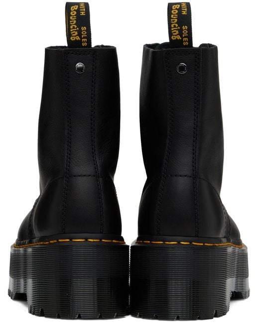 Dr. Martens Black 1460 Pascal Max Leather Platform Boots