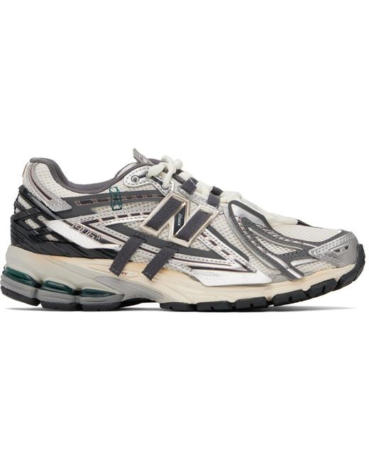 メンズ New Balance ホワイト&グレー 1906a スニーカー Black