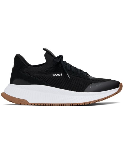メンズ Boss ブラック Ttnm Evo ニット スニーカー Black