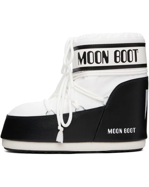 Moon Boot White Icon Low Nylon Boots