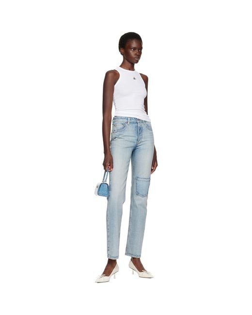 Vivienne Westwood Blue 90S Tank Top