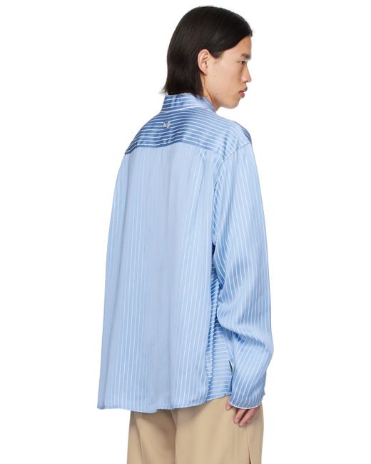 Chemise bleue à rayures Wooyoungmi pour homme en coloris Blue