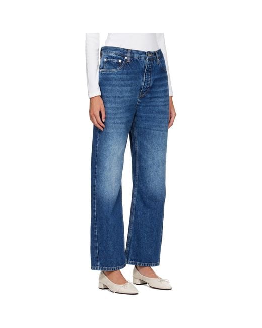 Studio Nicholson Blue Denjo Straight Leg Jeans