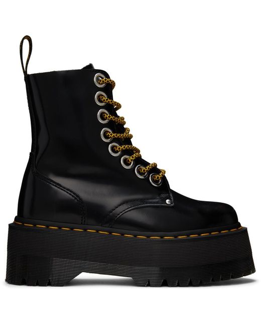 Dr Martens Jadon Max Platform Boots In Black Lyst