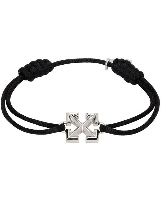 Off-White c/o Virgil Abloh Black Arrow Cord Bracelet for Men | Lyst