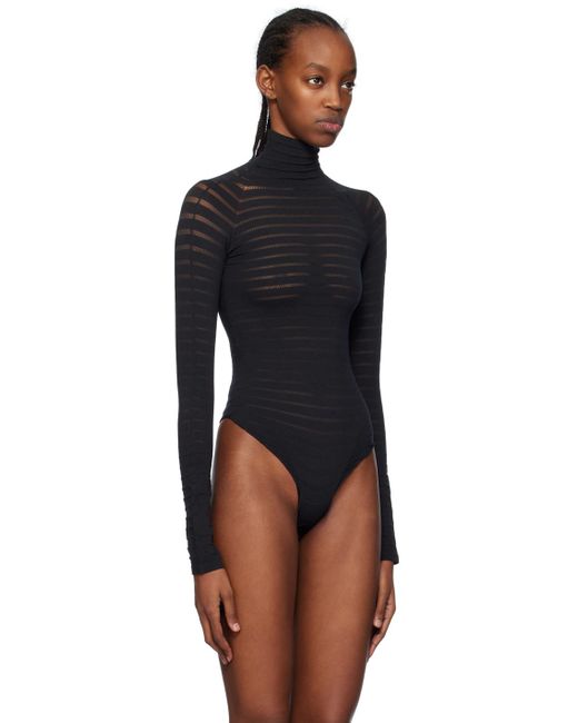 Black high neck unitard deals