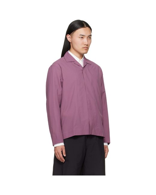 Veilance Purple Cusec Ls Shirt for men