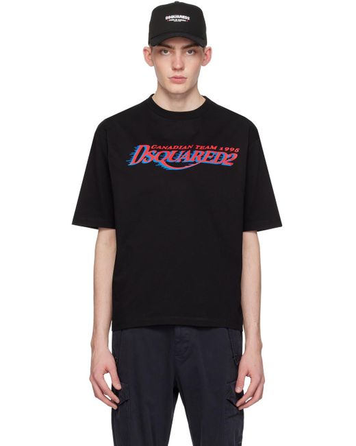 DSquared² Black Loose-fit T-shirt for men