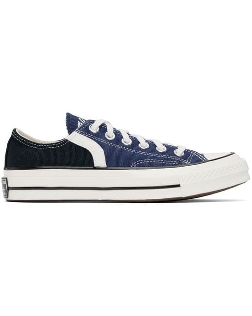 Baskets basses chuck 70 bleu marine à rayures rétro Converse pour homme en coloris Black