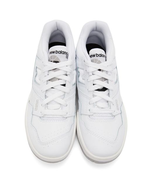 New Balance Leather White 550 Sneakers | Lyst