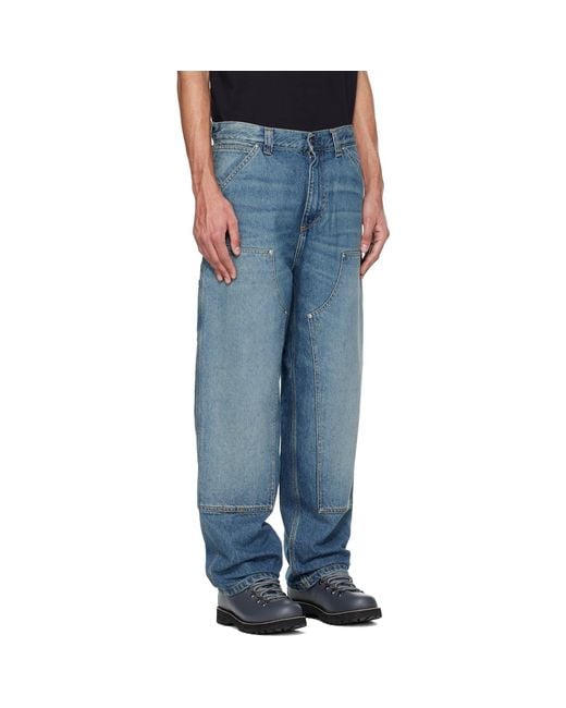 Carhartt Blue Og Double Knee Jeans for men