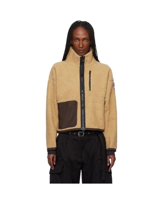 Canada Goose Black Simcoe Zip Up Fleece Jacket