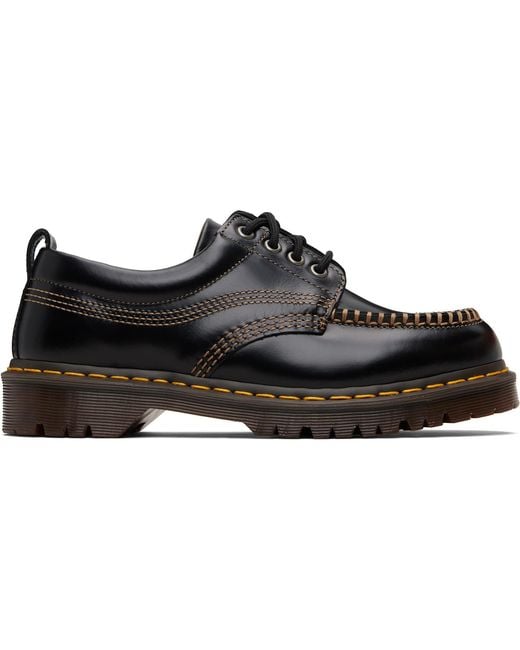 Dr. Martens Black Leather Lowell Derbys for men