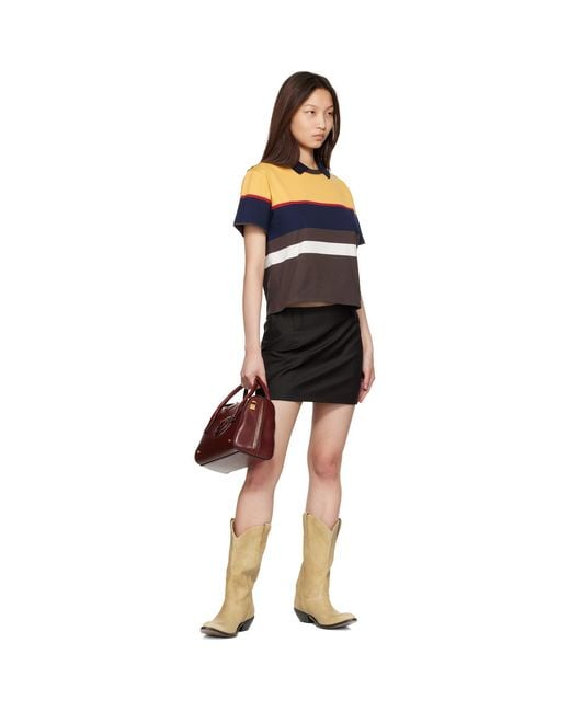 Versace Black Striped Cotton-Jersey Polo
