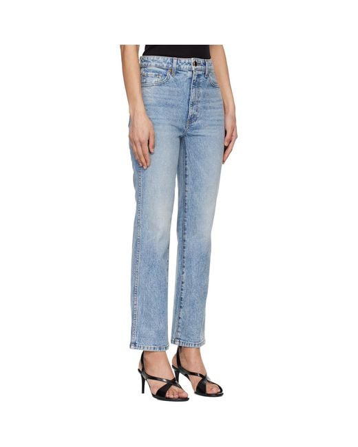 Khaite Blue Abigail Stretch Jeans