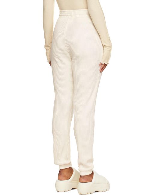 Baserange Multicolor Off-white Organic Cotton Lounge Pants