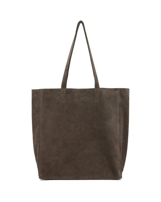 NOTHING WRITTEN Brown Cou Suede Shopper Tote