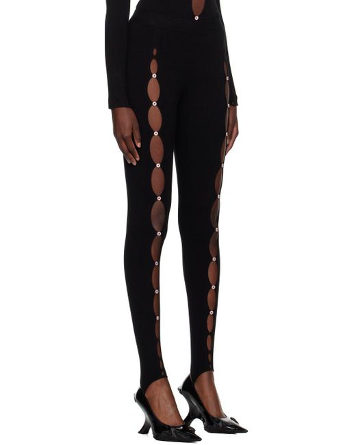 Rui Black Cutout leggings Lyst