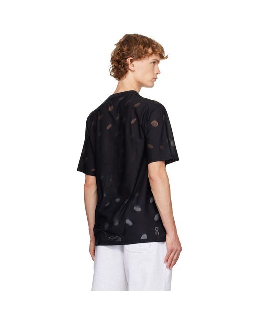 On Shoes Black Zero-T Breathe Running T-Shirt for men