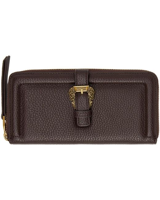 Versace Black Brown Couture1 Continental Wallet
