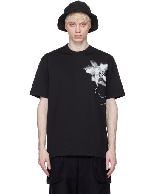 T-shirt graphique noir Y-3 pour homme en coloris Black