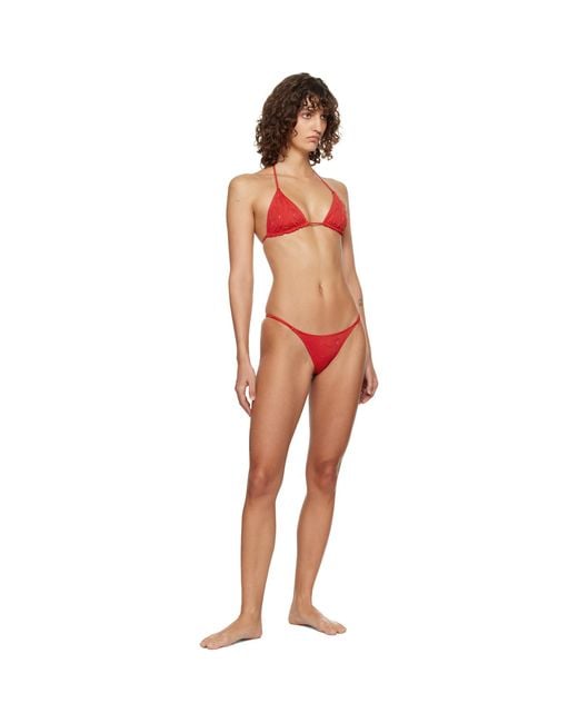 Paloma Wool Red Sharpie Bikini Top