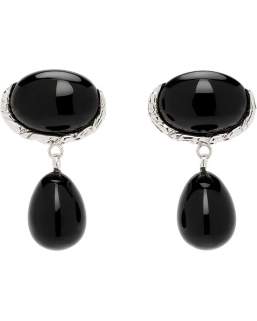 Corali Black Embleme Onyx Earrings
