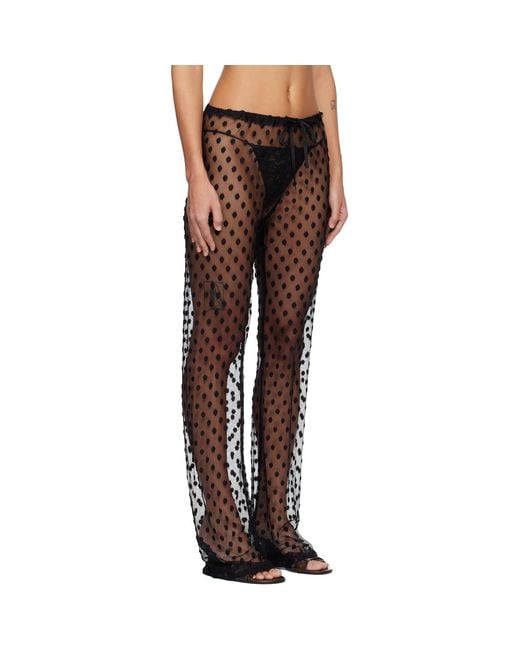 Dries Van Noten Black Elasticated Trousers
