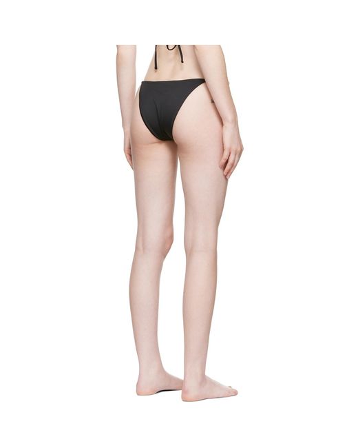 Versace Black Greca Chain Bikini Bottoms