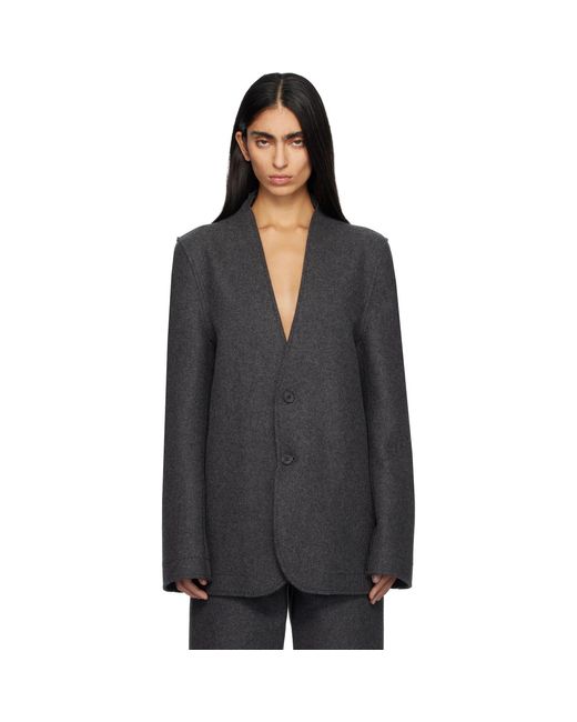 Marie Adam-Leenaerdt Black Base Classic Single Breast Blazer