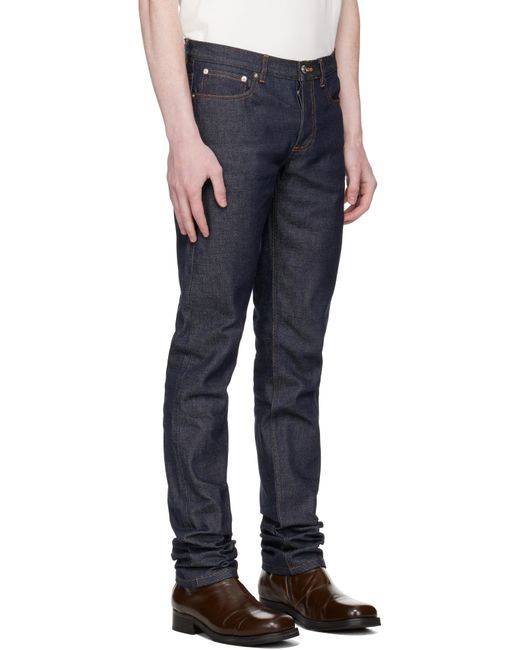 A.P.C. Blue Petit Standard Jeans for men