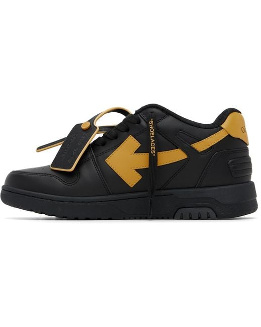 Off-White c/o Virgil Abloh Black 'Out Of Office' Calf Leather Sneakers for men