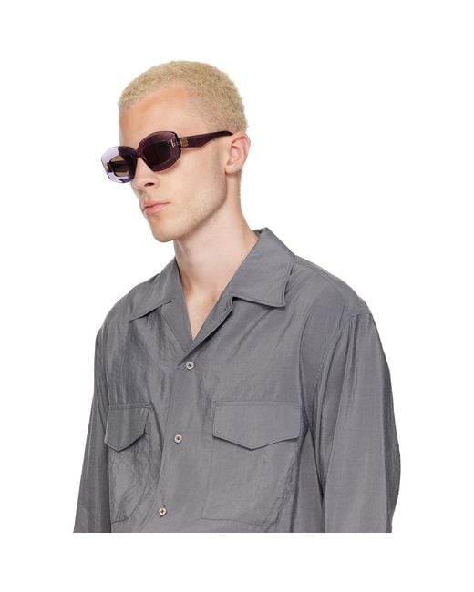 Loewe Gray Anagram Sunglasses