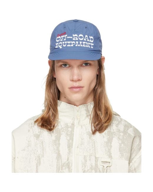 Satisfy Blue Flitesilk 5‑Panel Pinch Cap for men