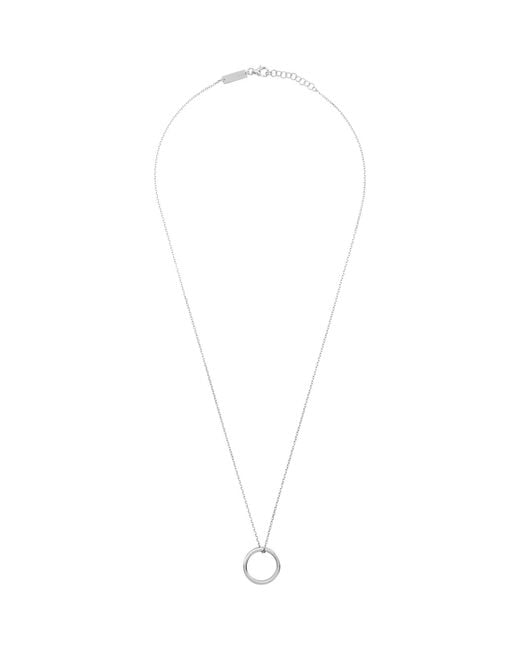 Maison Margiela Metallic Logo Reference Ring Necklace for men