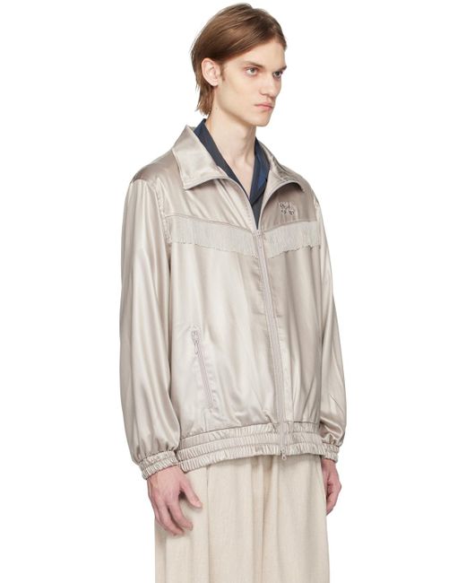 Needles Gray Fringe Track Jacket for Men | Lyst Australia