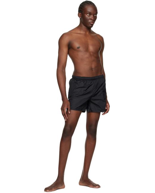 Our Legacy Black Drape Tech Swim Trunks for men