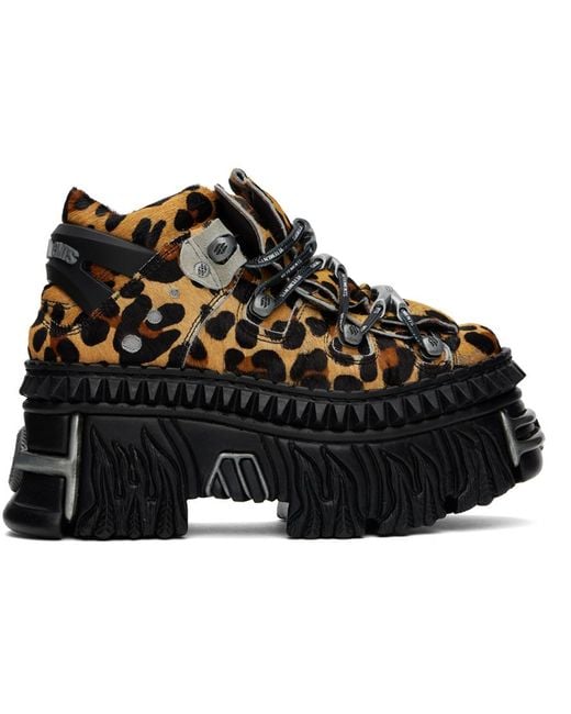 Vetements Black Tan New Rock Edition Platform Sneakers for men