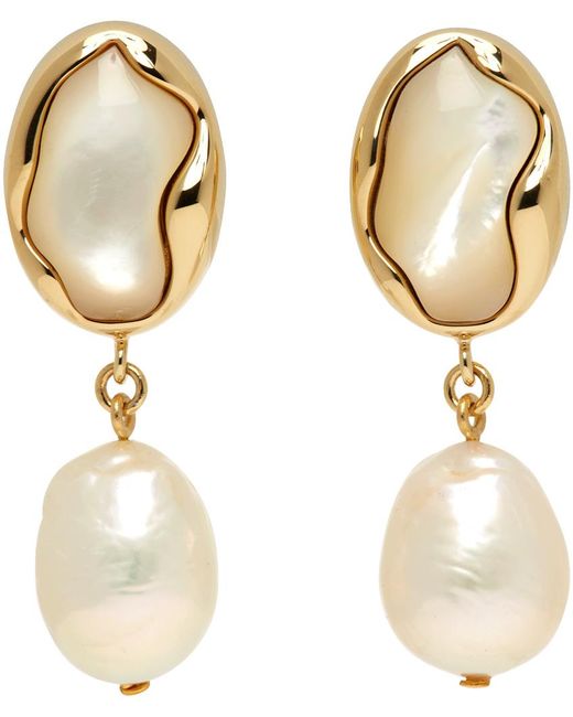 Chloé Metallic Gold Sybil Earrings