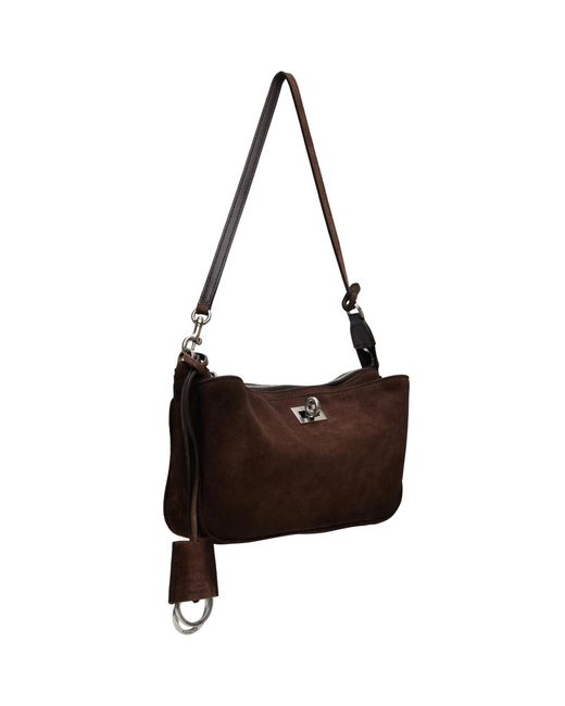 Balenciaga Brown Rodeo Sling Pochette Bag