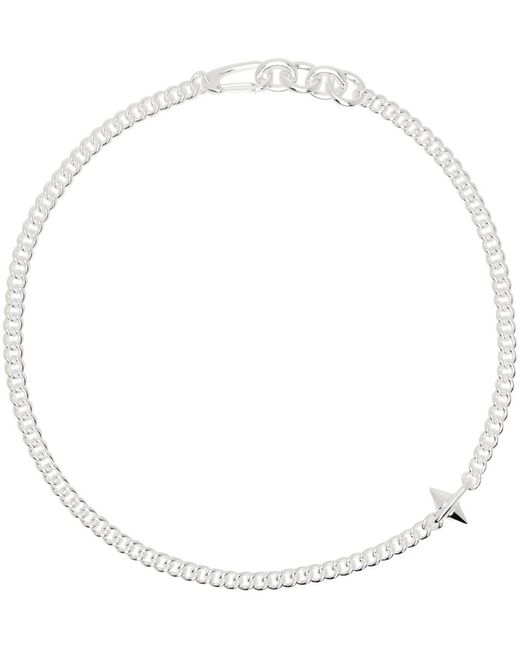 Martine Ali White Ssense Exclusive Physi Spike Necklace for men