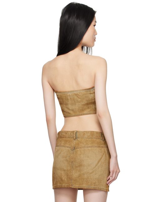 SKYLINE FLARE DENIM TUBE TOP