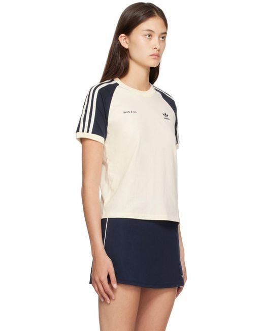 アディダス　SPORTY & RICH ポロTシャツ ネイビー Adidas x Sporty & Rich - S&R Polo T-Shirt in Night Navy – Stoy