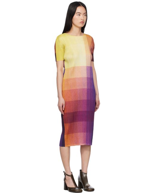 Pleats Please Issey Miyake Black Photon Maxi Dress