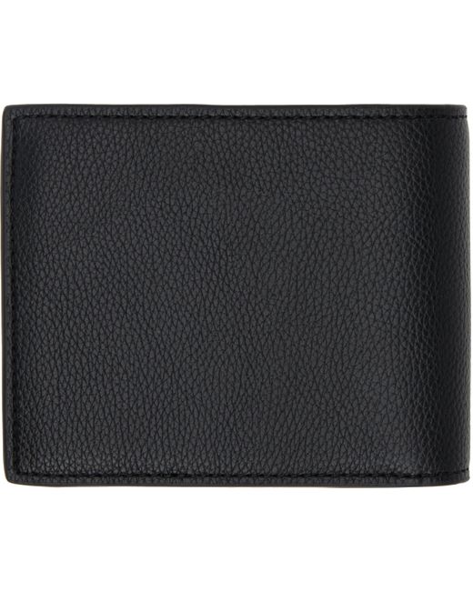 Biker Tri-Fold Wallet For Men - Genuine Leather, Black With Eyelet Hole, No Chain, Tape Closure