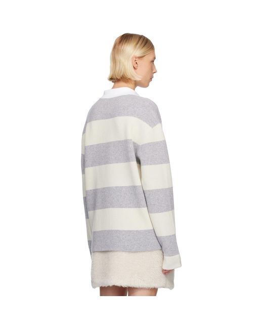 Moncler Multicolor Off- Long Sleeve Polo