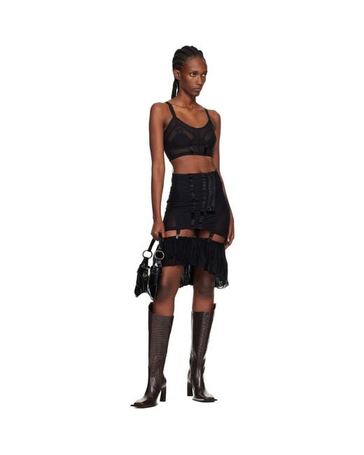 KNWLS Black Uma Bustier Bra