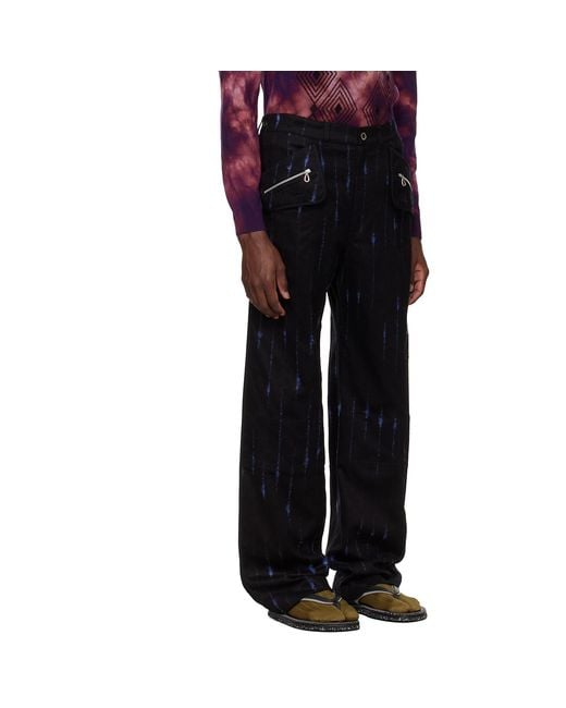 Kiko Kostadinov Black Komlo Trousers for men